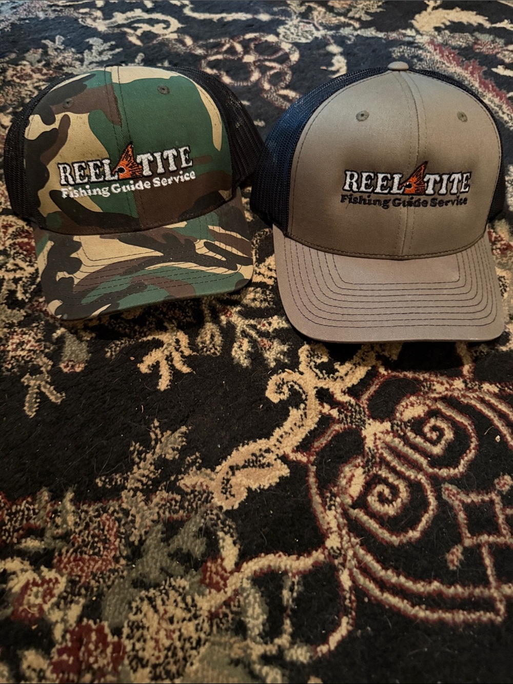 Mesh Back Cap - Camo and Gray